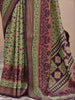 Beautiful Purple Digital Printed Silk Traditional Saree With Blouse