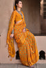 Enchanting Mustard Yellow Printed Silk Haldi Wear Saree With Blouse