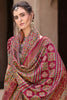 Amazing Pink Digital Printed Silk Event Wear Saree With Blouse