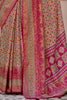 Amazing Pink Digital Printed Silk Event Wear Saree With Blouse