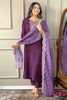 Ravishing Purple Embroidered Silk Event Wear Pant Suit With Dupatta