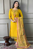 Winning Yellow Embroidered Chanderi Haldi Wear Pant Suit With Dupatta