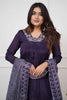 Fabulous Dark Purple Embroidered Silk Function Wear Pant Suit