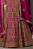 Adorable Pink Jarkan Work Georgette Bridal Lehenga Choli With Dupatta