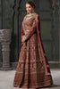 Spectacular Maroon Jarkan Work Georgette Bridal Lehenga Choli