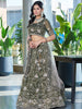 Gorgeous Olive Green Jarkan Work Silk Mehendi Wear Lehenga Choli