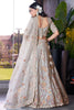 Wonderful Grey Jarkan Work Lehenga Choli With Organza Dupatta