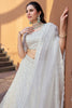 Stunning White Stone Work Organza Wedding Lehenga Choli With Dupatta