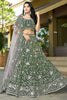 Outstanding Green Sequins Viscose Lehenga Choli With Dupatta