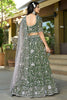 Outstanding Green Sequins Viscose Lehenga Choli With Dupatta