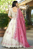 Regal Off White Zarkan Work Jacquard Wedding Wear Lehenga Choli