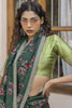 Trendy Dark Green Silk Floral Printed Casual Wear Saree With Blouse