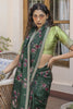 Trendy Dark Green Silk Floral Printed Casual Wear Saree With Blouse