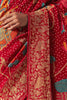 Wonderful Red Zari Weaving Silk Bridal Wear Saree With Blouse