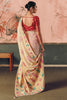 Adorable Cream Weaving Work Silk Traditional Saree With Blouse