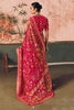 Fantastic Rani Pink Zari Weaving Silk Bridal Wear Saree With Blouse