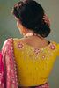 Precious Rani Pink Pearl Work Tissue Wedding Wear Saree With Blouse