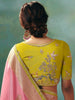 Beautiful Baby Pink Peral Work Tissue Function Wear Saree With Blouse