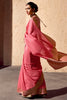 Glamorous Light Pink Zari Weaving Georgette Saree With Blouse