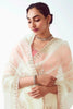 Wonderful White Border Work Organza Reception Wear Saree With Blouse