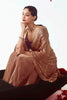 Attractive Brown Border Work Organza Wedding Wear Saree With Blouse