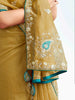 Enchanting Yellow Embroidered Organza Haldi Wear Saree With Blouse