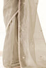 Magnetic Grey Sequins Tissue Silk Event Wear Saree With Blouse