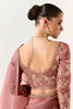 Precious Peach Sequins Tissue Silk Festival Wear Saree With Blouse