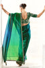 Amazing Teal Green Border Work Tissue Silk Party Wear Saree