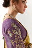 Lavish Mustard Yellow Thread Embroidered Tissue Silk Haldi Wear Saree
