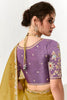 Lavish Mustard Yellow Thread Embroidered Tissue Silk Haldi Wear Saree