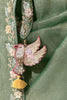 Alluring Pista Green Border Work Tissue Silk Saree With Blouse