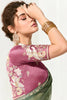 Alluring Pista Green Border Work Tissue Silk Saree With Blouse