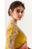 Lovely Peach & Purple Shaded Tissue Silk Bridesmaid Saree With Blouse