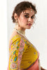 Lovely Peach & Purple Shaded Tissue Silk Bridesmaid Saree With Blouse