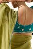 Lovable Light Green Thread Work Tissue Silk Mehendi Wear Saree