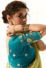 Lovable Light Green Thread Work Tissue Silk Mehendi Wear Saree