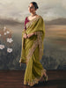 Gorgeous Green Zari Embroidered Silk Festival Wear Saree With Blouse