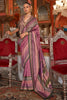 Gorgeous Mauve Zari Weaving Silk Traditional Saree With Blouse