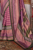 Gorgeous Mauve Zari Weaving Silk Traditional Saree With Blouse