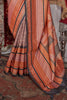 Stunning Brown Zari Weaving Silk Festival Wear Saree With Blouse