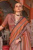 Stunning Brown Zari Weaving Silk Festival Wear Saree With Blouse