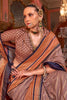 Stunning Brown Zari Weaving Silk Festival Wear Saree With Blouse