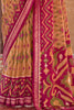 Ravishing Mustard Yellow Patola Printed Georgette Saree With Blouse