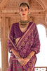 Beautiful Purple Patola Printed Georgette Traditional Saree