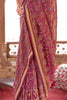 Precious Purple Patola Printed Georgette Saree With Blouse