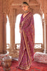 Precious Purple Patola Printed Georgette Saree With Blouse