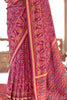 Precious Purple Patola Printed Georgette Saree With Blouse