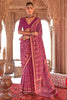 Precious Purple Patola Printed Georgette Saree With Blouse