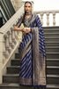 Beloved Navy Blue Zari Weaving Viscose Silk Function Wear Saree